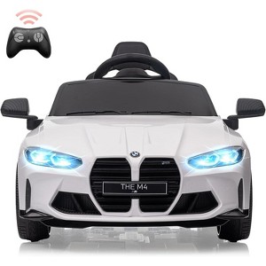 12V Ride On Toy Car for Kids with Remote Control,Battery Powered Electric Vehicle Toy，3 Speed, with LED Light, MP3 for Boys and Girls - 1 of 4