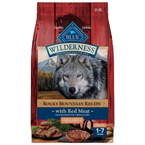 Blue Buffalo Wilderness Beef Flavored Large Breed Adult Dry Dog Food - 24lb - 1 of 4