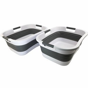 SAMMART 30L (7.9 gallon) Collapsible Plastic Laundry Basket - 1 of 4