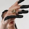 SOHI Women's California Gold The Medium Link Statement Ring - 4 of 4