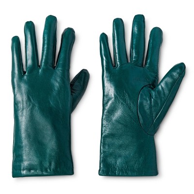 womens leather tech touch gloves