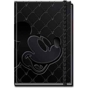 Disney Mickey Mouse Black Deluxe Journal – Multicolor Hardcover Notebook with 120 Ruled Pages, Elastic Closure and Ribbon Bookmark - 1 of 1