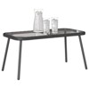 vidaXL Coffee Table Black 90x45x42 cm Poly Rattan - 3 of 4
