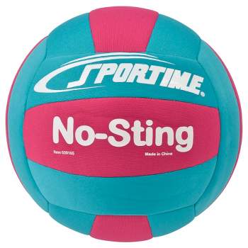 Sportime No-Sting Volleyball, 8 Ounces, Teal/Pink