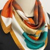 Wrapables Satin Neckerchief Square Scarf 26.5 x 26.5 Inches, Red Ginkgo - 4 of 4