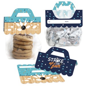 Big Dot of Happiness Strike Up the Fun Bowling DIY Birthday Party or Baby Shower Clear Goodie Favor Bag Labels Candy Bags with Toppers Set of 24 - 1 of 4