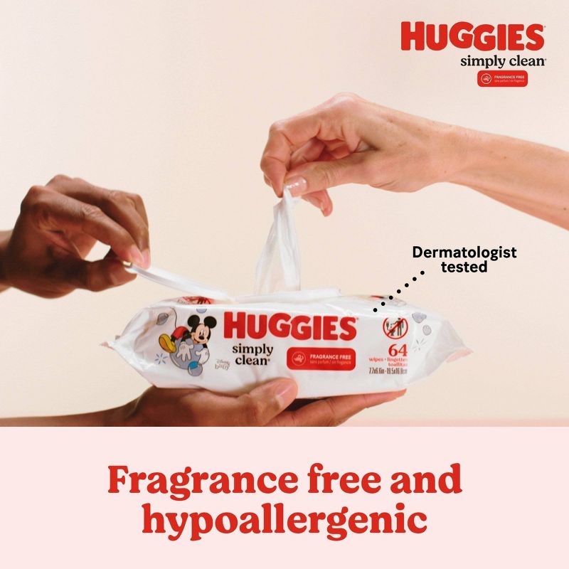 Huggies Simply Clean Unscented Baby Wipes 11 Flip-Top Packs (704ct), 6 of 12