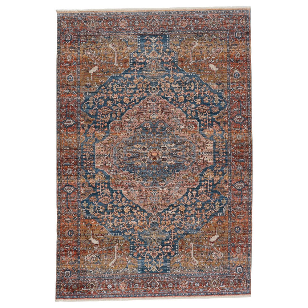 9'3inx13'3in Saphir Medallion Area Rug Blue - Jaipur Living