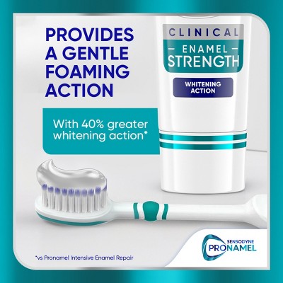 Sensodyne Pronamel Clinical Enamel Strengthening and Whitening Action Toothpaste - 3.4oz/3pk