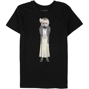 Elevenparis Mens Daisy Cat Graphic T-Shirt - 1 of 2