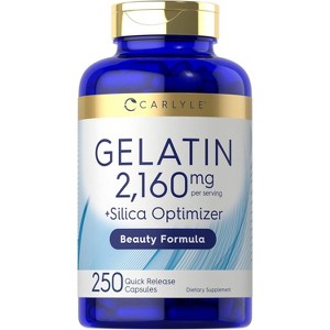 Carlyle Gelatin 2160 mg | with Silica Optimizer | 250 Capsules - 1 of 4