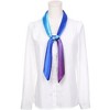 INSPIRE CHIC Women's Contrast Color Square Gradient Colorful Satin Silky Neck Scarves 1Pc - 2 of 4