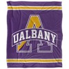 University Of Albany Primary Logo Stripes Silky 50x60 Blanket, 1 Sided - 2 of 4