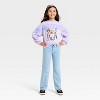 Girls' KPop Demon Hunters Huntrix Graphic Pullover Sweatshirt - Lilac Purple - 4 of 4