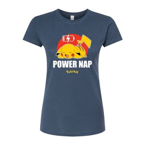 Women's - Pokémon - Pikachu Power Nap Fitted Graphic T-Shirt - 1 of 3