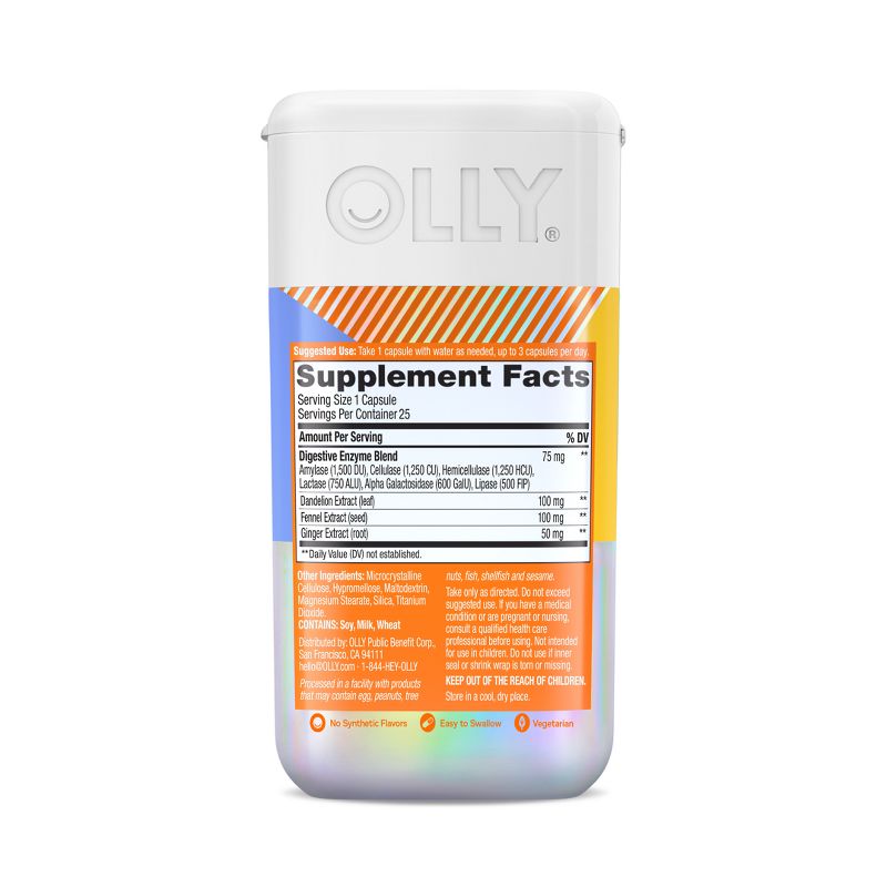 OLLY Beat the Bloat Supplement Capsules - 25ct, 4 of 13