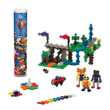 PLUS PLUS - BIG - BIG Picture Puzzles, Basic Color Mix - Construction  Building Stem Toy, Interlocking Large Puzzle Blocks for Toddlers and  Preschool