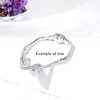 Infinity Heartbeat Charm European Bead Sterling Silver Clear CZ Ginger Lyne Collection - 2 of 4