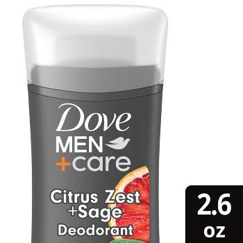 Dove Men+Care Citrus Zest & Sage Aluminum Free Deodorant Stick - 2.6oz