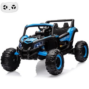 24V 2 Seater Ride on UTV Car for Big Kids,Electric Vehicle,Battery Powerd Electric Off-Road UTV Car w/Remote Control,2 * 200W Motor, Spring Suspension - 1 of 4