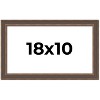 PosterPalooza | Elegant Brown Picture Frame - UV Acrylic, Backing Board, Hanging Hardware Included - 2 of 4