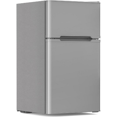 ZAFRO 3.1 Cu.Ft Mini Fridge with Freezer - 2-Door Compact Refrigerator with Adjustable Glass Shelves for Bedroom, Dorm, Office, Apartment