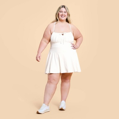 Blogilates Women's Tie Front Twirl Active Dress
