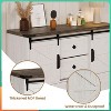 45" Farmhouse 4-Drawer Dresser w/ Sliding Barn Doors & TV Stand - Wood Dresser for Bedroom - 4 of 4