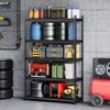 Cast Iron and Carbon Steel Metal Storage Rack - Heavy Duty, Single Layer, 350KG Load Capacity, Steel Shelving, Durable Construction - 3 of 3