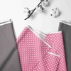 Bacati - Rod Pocket Window Valance Pin Dots Pink/Grey - 2 of 4
