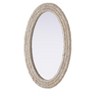 Elegant Lighting Oval Cornhusk Mirror 24x36 in Linen White - 4 of 4