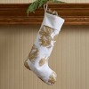 Patricia Heaton Home Gold Pinecone Stocking Set of 2 - 2 of 4