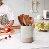 LunaLulinlk kitchen Utensil Holder for Countertop-7.2" Large Kitchen Utensil Organizer Ceramic Cooking Utensil Holder - 2 of 4
