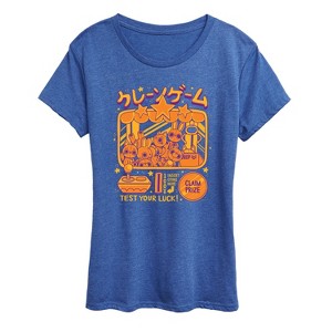 Women's - Instant Message - Kawaii Arcade Claw Machine Short Sleeve Graphic T-Shirt - 1 of 4