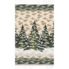 Earth Rugs Holiday Village Trees Oval Stair Tread 27"x8.25" – Handcrafted Jute Rug - 2 of 3