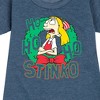 - Hey Arnold! - Ho Ho Ho Stinkos Graphic Short Sleeve Fleece Dress - 2 of 4