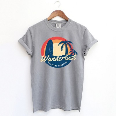 Simply Sage Market Women's Wanderlust Tropical Paradise Short Sleeve Garment Dyed Tee