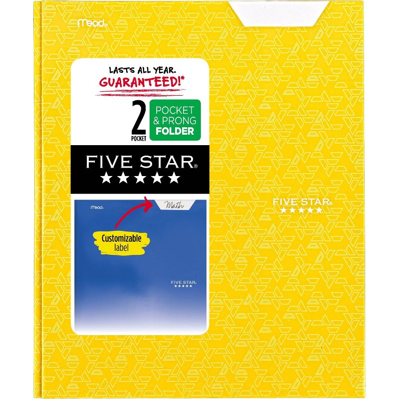 Five Star 2 Pocket Paper Folder with Prongs , 1 of 9