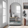 Lirago Arch Full Length Mirror Wall Mirror with Stripe Wood Frame 71?¨¢31 Black - 3 of 4
