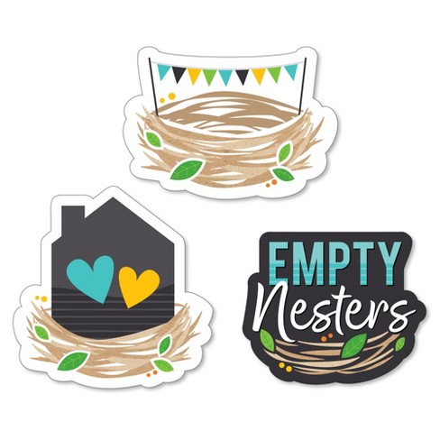 Big Dot Of Happiness Empty Nesters - Diy Shaped Empty Nest Party Cut-outs -  24 Count : Target