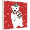 Amanti Art 22"x22" Festive Christmas III by Anne Tavoletti Framed Canvas Wall Art Print - 2 of 4