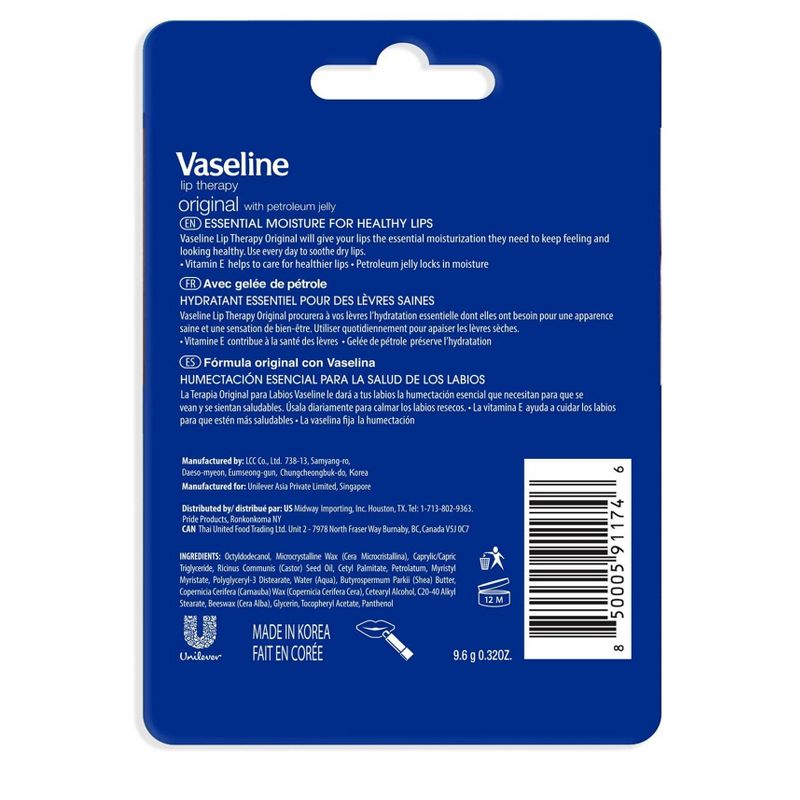 Vaseline Original Lip Therapy Stick - 2pk/0.16oz each, 2 of 6