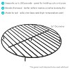 Sunnydaze Outdoor Heavy-Duty Steel with High-Temperature Finish Round Fire Pit Firewood Log Grate - Black - 3 of 4
