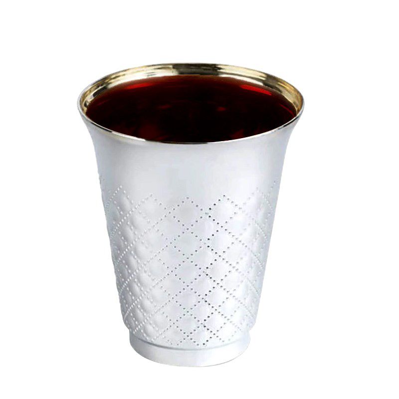 Smarty Had A Party 5 oz. Shiny Metallic Aluminum Silver Round Plastic Kiddush Cups (300 Cups), 2 of 3