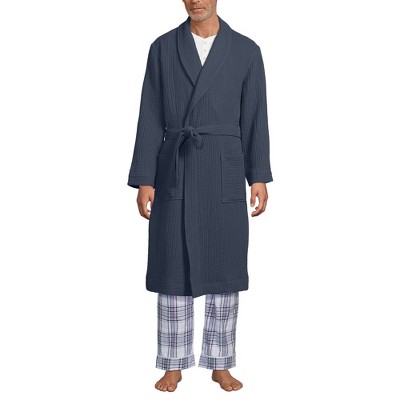 Lands' End Men's Calf Length Gauze Robe