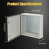 Outdoor Electrical Box, Steel Enclosure, IP66 Waterproof & Dustproof, Electrical Junction Box with Mounting Plate for Indoor Outdoor Use - 3 of 4