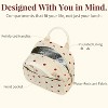 JUJABU Women's Beige Corduroy Strawberry Insulated Lunch Bag with Aluminum Lining, Waterproof, Large Capacity Tote for Work, Beach or Picnic - 4 of 4