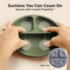 3-Pack Prep Suction Plates for Baby, 100% Silicone Toddler Plates, BPA-Free Divided Baby Plates with Suction - 3 of 4