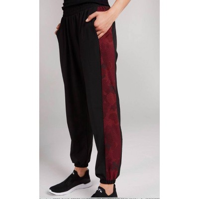 Women's Red Camo Stripe Windbreaker Jogger - TEREZ