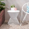 MOEPISY Patio End Table Matte White - 2 of 4